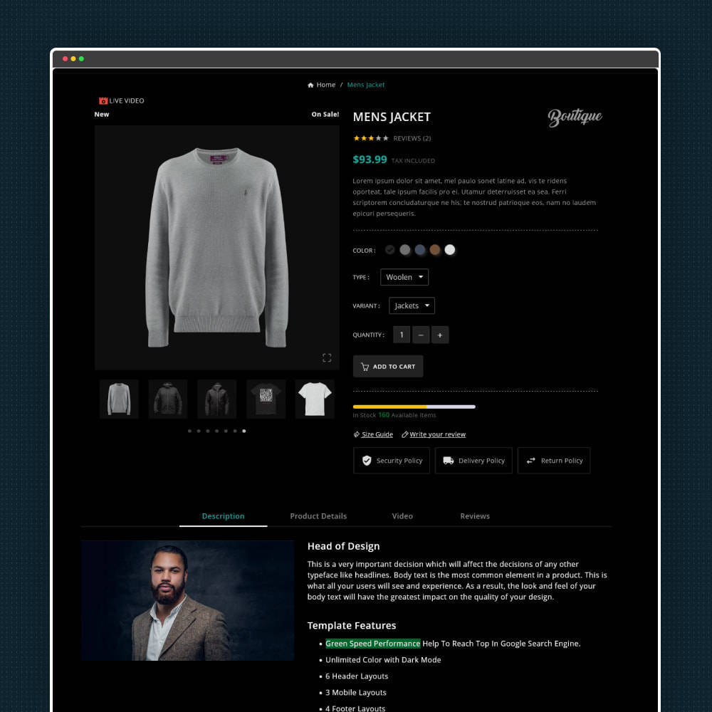 Killur酷黑风格时装服装配饰跨境电商Prestashop主题V4.0.4 - 图片3 Killur酷黑风格时装服装配饰跨境电商Prestashop主题V4.0.4 - 图片3