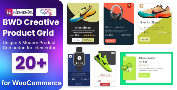 WooCommerce产品网格构建器Elementor组件V1.0 WooCommerce产品网格构建器Elementor组件V1.0
