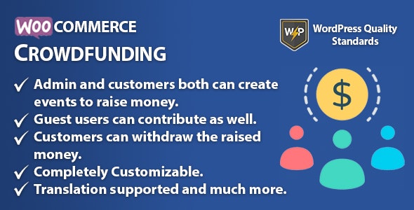 WooCommerce Crowdfunding(v1.1.0)活动和项目众筹系统插件 WooCommerce Crowdfunding(v1.1.0)活动和项目众筹系统插件