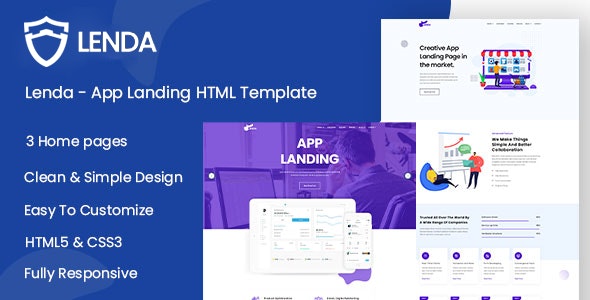 Lenda应用软件APP和游戏推介落地页网站HTML5模板1.1 Lenda应用软件APP和游戏推介落地页网站HTML5模板1.1