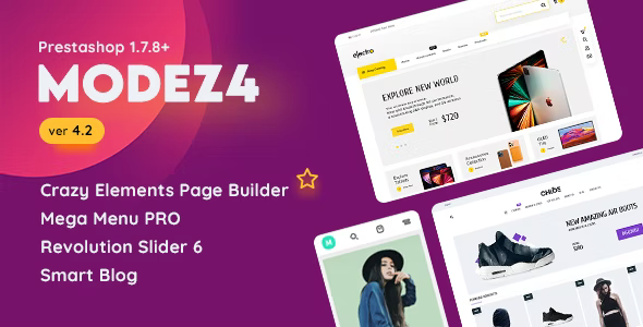 MODEZ多类型商店跨境电商Prestashop主题V4.4版 支持PS8.1 - 图片1 MODEZ多类型商店跨境电商Prestashop主题V4.4版 支持PS8.1 - 图片1