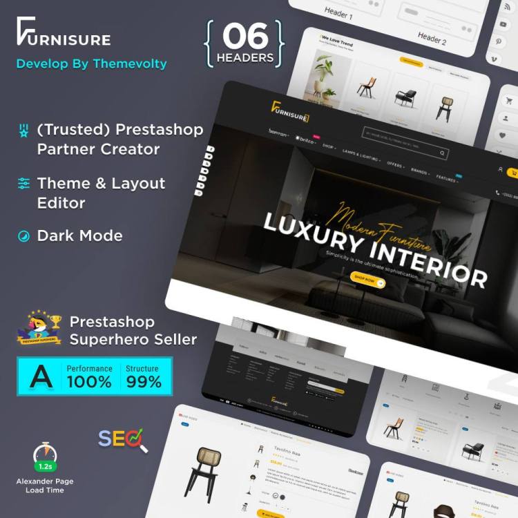 Furnisure家具厨具和室内装修耗材跨境电商Prestashop主题V4.0.3版 Furnisure家具厨具和室内装修耗材跨境电商Prestashop主题V4.0.3版