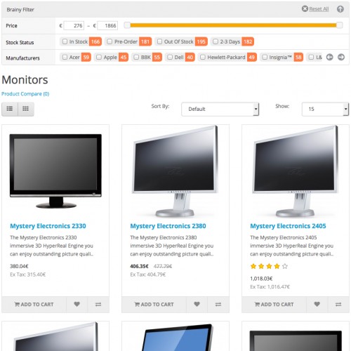 Brainy Filter终极过滤筛选搜索器OpenCart插件V5.1.6版（OC2 & OC3） - 图片3
