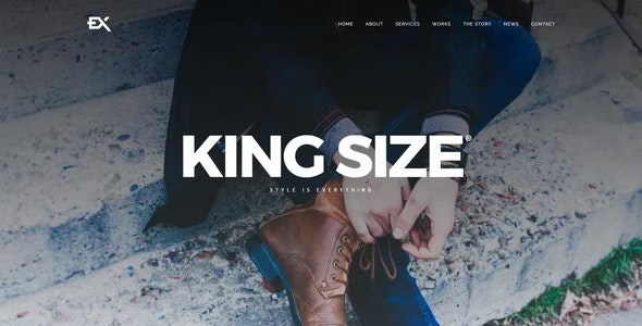 King Size全屏背景设计作品集HTML5网站模板V1.4版 King Size全屏背景设计作品集HTML5网站模板V1.4版