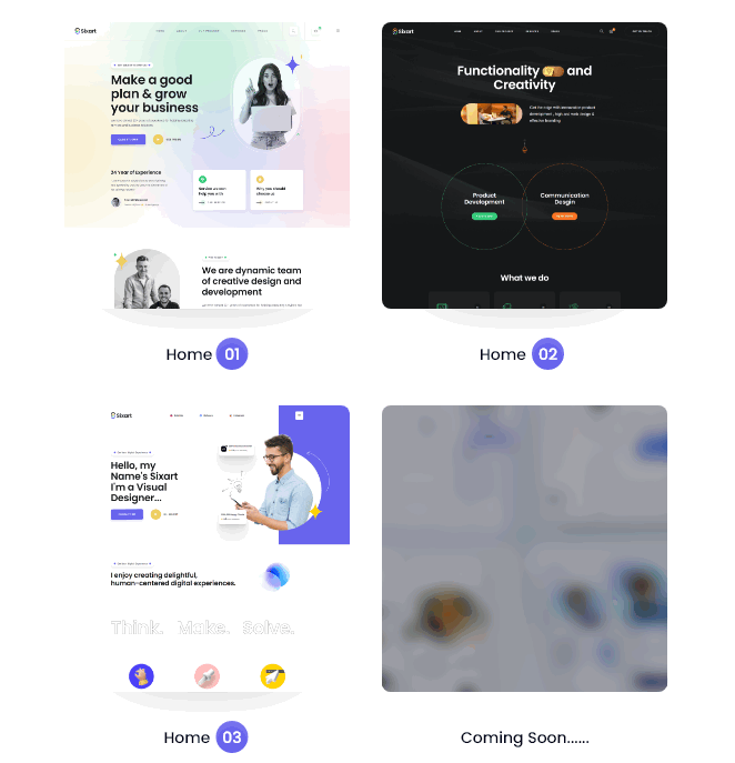 Sixart软件开发和Web设计机构网站WordPress主题V1.0.2 - 图片2 Sixart软件开发和Web设计机构网站WordPress主题V1.0.2 - 图片2