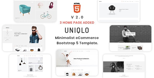Uniqlo极简优雅电子商务网站HTML5模板V2.0.1版 - 图片1 Uniqlo极简优雅电子商务网站HTML5模板V2.0.1版 - 图片1