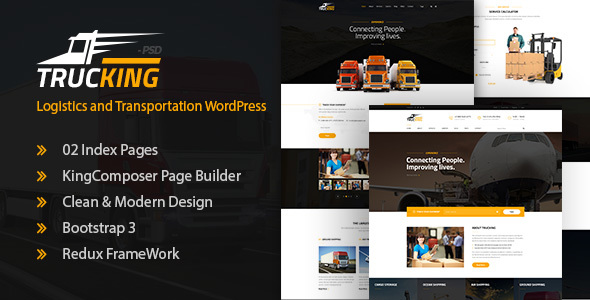 WordPress主题Trucking物流|货运|运输企业网站模板 WordPress主题Trucking物流|货运|运输企业网站模板