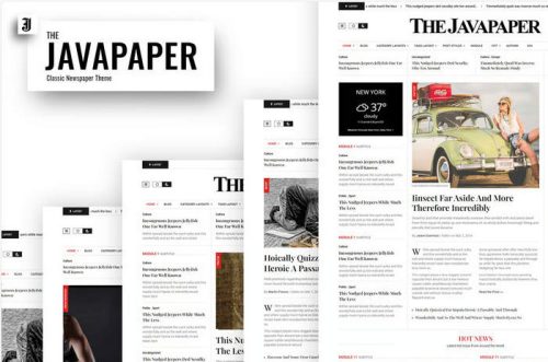 Javapaper汉化版(v1.9.0) 新闻报纸报刊网站模板WordPress主题 Javapaper汉化版(v1.9.0) 新闻报纸报刊网站模板WordPress主题