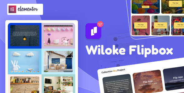 Wiloke Flipbox美化翻转框构建器Elementor组件 Wiloke Flipbox美化翻转框构建器Elementor组件