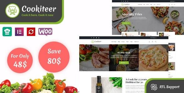 Cookiteer美食烹饪食谱菜谱分享网站WordPress主题 Cookiteer美食烹饪食谱菜谱分享网站WordPress主题