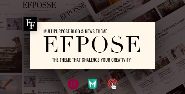Efpose(v2.1.6)多用途报社杂志社门户网站WordPress主题 可导入数据 Efpose(v2.1.6)多用途报社杂志社门户网站WordPress主题 可导入数据