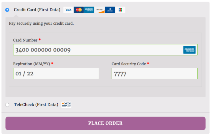 WooCommerce First Data Payeezy Gateway信用卡支付收款网关插件-1