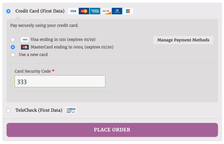 WooCommerce First Data Payeezy Gateway信用卡支付收款网关插件-5