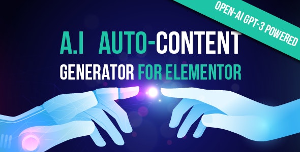 A.I Autocontent基于OpenAI GPT-3智能文章内容生成器Elementor组件 A.I Autocontent基于OpenAI GPT-3智能文章内容生成器Elementor组件