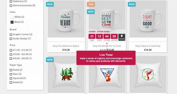 Discount Countdown Pro折扣促销活动倒计时Prestashop插件 Discount Countdown Pro折扣促销活动倒计时Prestashop插件