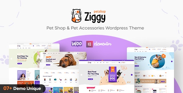 Ziggy(v1.3.8)宠物护理用品销售网站WordPress主题 - 图片1 Ziggy(v1.3.8)宠物护理用品销售网站WordPress主题 - 图片1
