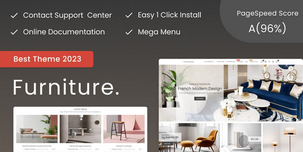 Furniturer高性能家具和室内装饰品跨境销售平台Prestashop主题 Furniturer高性能家具和室内装饰品跨境销售平台Prestashop主题