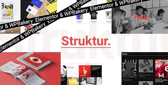 Strutur创意广告设计和包装样机设计机构WordPress主题 Strutur创意广告设计和包装样机设计机构WordPress主题