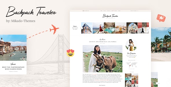 Backpack旅游博主博客网站WordPress主题V2.7 - 图片1 Backpack旅游博主博客网站WordPress主题V2.7 - 图片1
