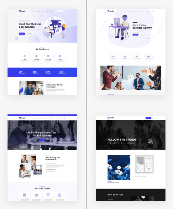 Axela(v1.1.5)网站建设和Web开发公司WordPress主题 - 图片3