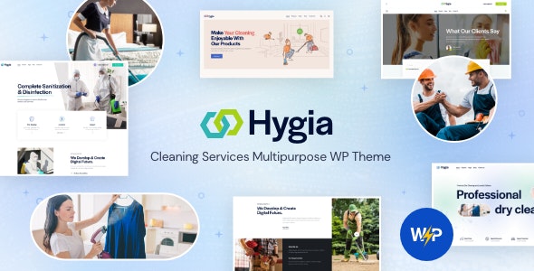 Hygia家政清洁服务公司网站WordPress主题 Hygia家政清洁服务公司网站WordPress主题