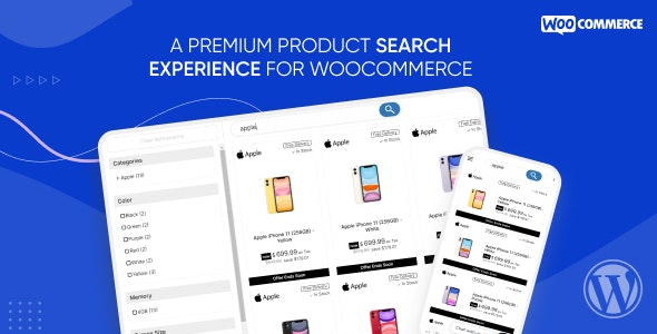 WooSearch超快速产品搜索和过滤筛选器WooCommerce插件 - 图片1 WooSearch超快速产品搜索和过滤筛选器WooCommerce插件 - 图片1