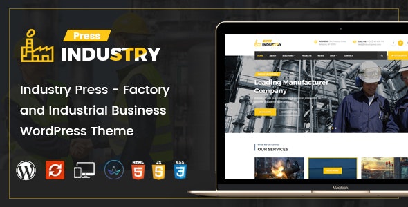 Industry Press工业领域企业建站WordPress主题 Industry Press工业领域企业建站WordPress主题