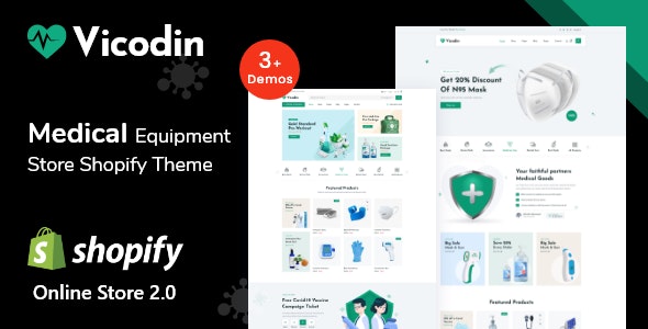 Vicodin医疗设备销售商城Shopify主题 Vicodin医疗设备销售商城Shopify主题