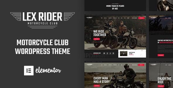 LexRider WordPress主题_摩托车俱乐部网站模板 - 图片1 LexRider WordPress主题_摩托车俱乐部网站模板 - 图片1