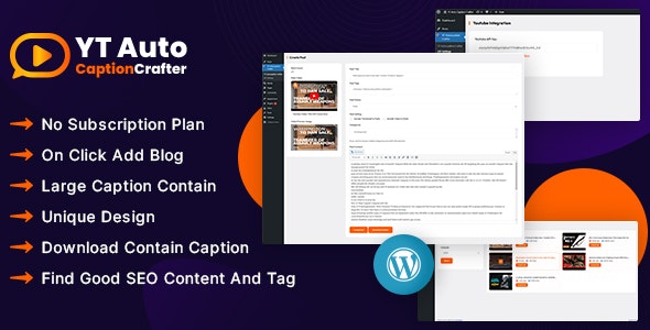 Crafter高质量视频内容生成器WordPress插件V1.0.1 Crafter高质量视频内容生成器WordPress插件V1.0.1