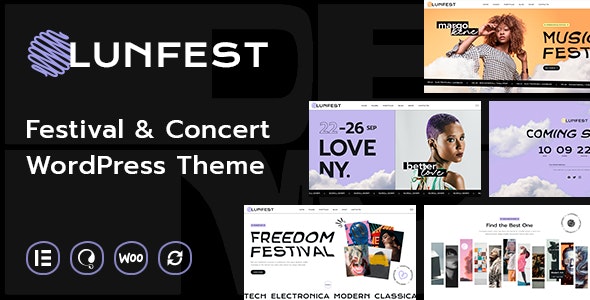 Lunfest WordPress主题_音乐会和演唱会举办网站 Lunfest WordPress主题_音乐会和演唱会举办网站