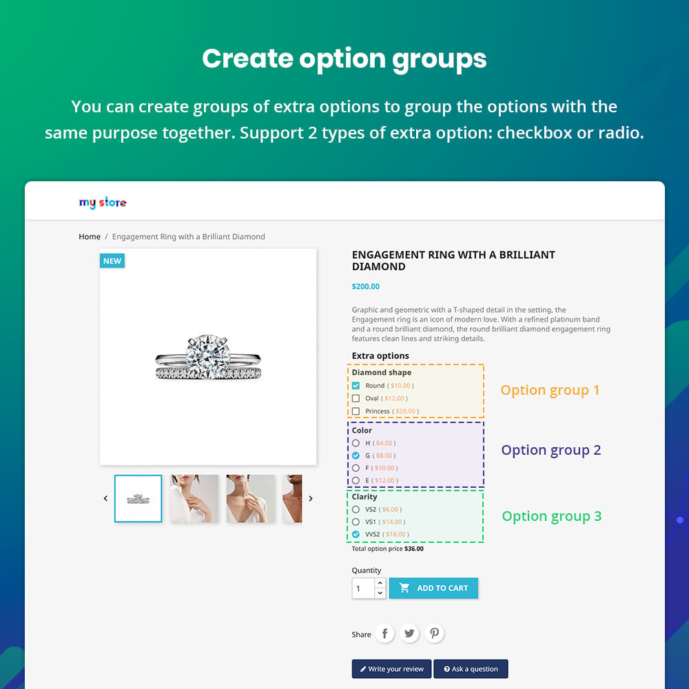 EXTRA OPTIONS自定义额外产品选项Prestashop插件V1.2.2 EXTRA OPTIONS自定义额外产品选项Prestashop插件V1.2.2