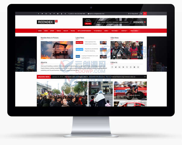 Reendex新闻报社和杂志社门户网站WordPress主题 - 图片2
