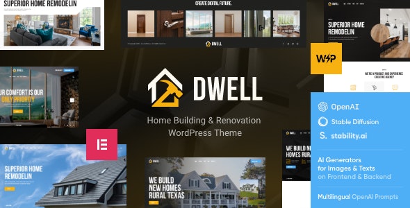 Dwell破解版(v1.11)房屋装修和维修服务公司网站WordPress主题 - 图片1 Dwell破解版(v1.11)房屋装修和维修服务公司网站WordPress主题 - 图片1