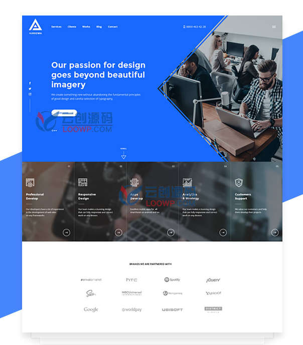 Harizma网站设计和平面设计公司WordPress主题V2.6.2 Harizma网站设计和平面设计公司WordPress主题V2.6.2