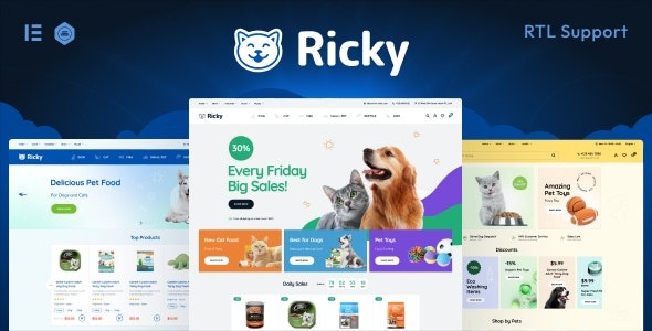 Ricky v2.27.1:高转化宠物用品店WordPress主题,解锁宠物电商增长新潜力 - 图片1 Ricky v2.27.1:高转化宠物用品店WordPress主题,解锁宠物电商增长新潜力 - 图片1