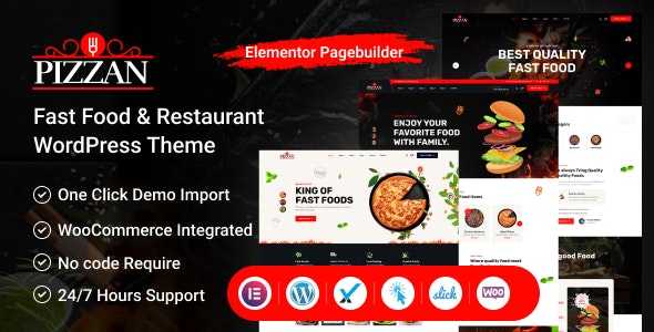 Pizzan披萨快餐和餐厅网站WordPress主题V1.0.1 - 图片1 Pizzan披萨快餐和餐厅网站WordPress主题V1.0.1 - 图片1