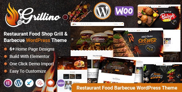 Grillino烧烤店/快餐店/咖啡馆WordPress主题 Grillino烧烤店/快餐店/咖啡馆WordPress主题