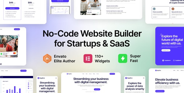 Applico初创企业SaaS项目启动WordPress主题 Applico初创企业SaaS项目启动WordPress主题