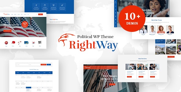 Right Way竞选活动和政治候选人网站WordPress主题V4.0.8 Right Way竞选活动和政治候选人网站WordPress主题V4.0.8