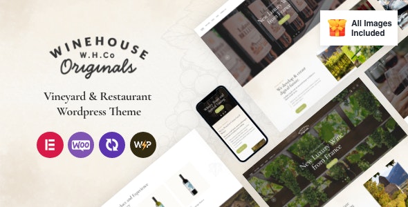 Wine House葡萄园和农业旅游网站WordPress主题 Wine House葡萄园和农业旅游网站WordPress主题