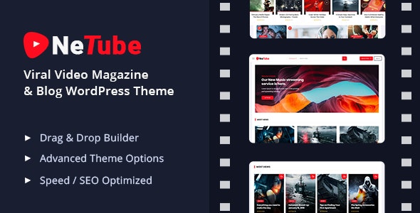 Netube段子短视频博客网站WordPress主题V1.1.6 - 图片1 Netube段子短视频博客网站WordPress主题V1.1.6 - 图片1