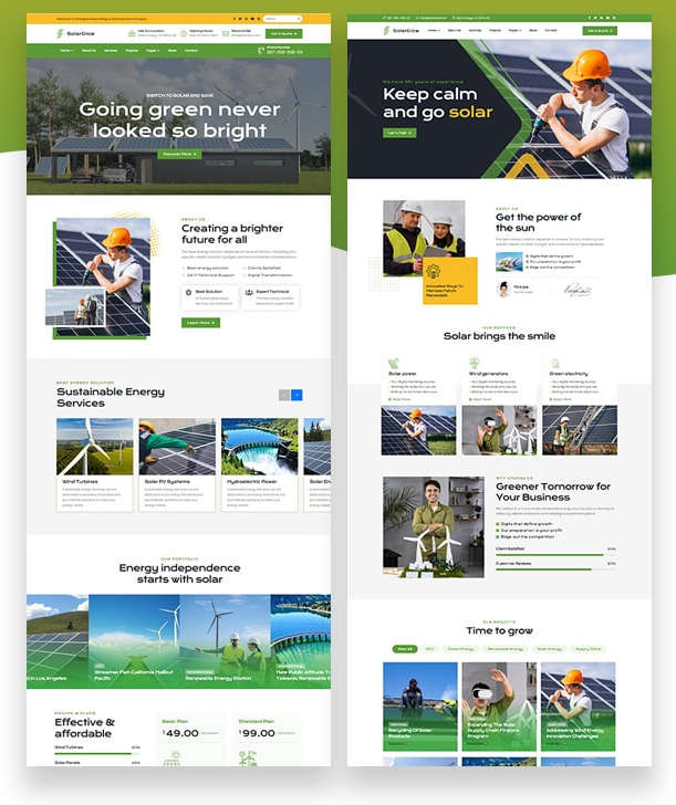 Solarglow(v1.3.0)太阳能和可再生能源WordPress主题 - 图片2