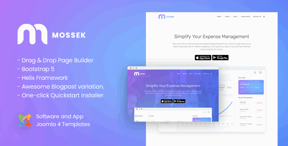 Mossek软件开发公司APP展示落地页Joomla模板V1.33.1 Mossek软件开发公司APP展示落地页Joomla模板V1.33.1