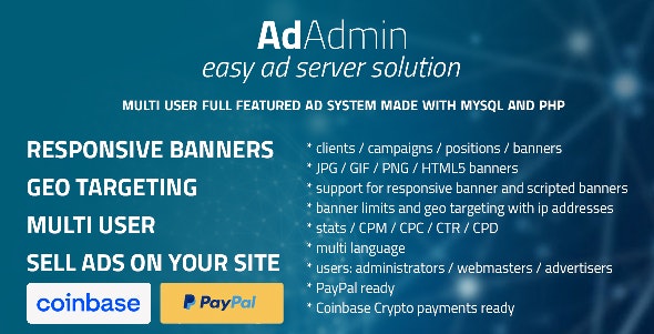 AdAdmin全功能广告服务器系统网站源码V4.2.7 - 图片1 AdAdmin全功能广告服务器系统网站源码V4.2.7 - 图片1