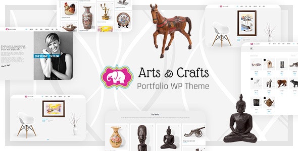 Crafts & Arts汉化版 | 雕塑陶瓷和手工艺术作品集WordPress主题 Crafts & Arts汉化版 | 雕塑陶瓷和手工艺术作品集WordPress主题