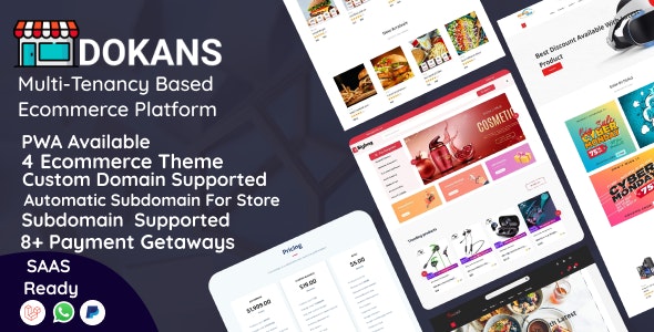 DOKANS SaaS完整破解版V3.9.1 多租户版跨境电商SaaS服务平台源码 DOKANS SaaS完整破解版V3.9.1 多租户版跨境电商SaaS服务平台源码