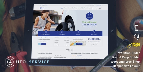 Auto Car Repair汉化版V22.6 汽车维修店和汽车美容中心WordPress主题 Auto Car Repair汉化版V22.6 汽车维修店和汽车美容中心WordPress主题