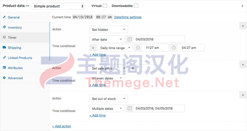 WPC Product Timer Pro汉化版 | 产品可购买时段WooCommerce插件 - 图片3 WPC Product Timer Pro汉化版 | 产品可购买时段WooCommerce插件 - 图片3