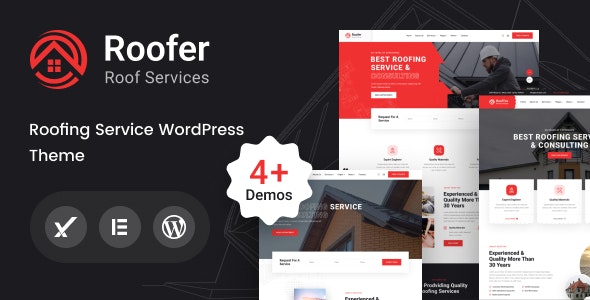 Roofer屋顶瓦面装修工程公司网站WordPress主题V1.0 Roofer屋顶瓦面装修工程公司网站WordPress主题V1.0